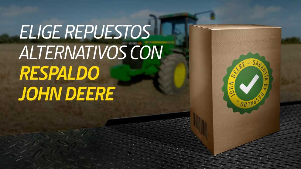 Elige repuestos alternativos con respaldo John Deere